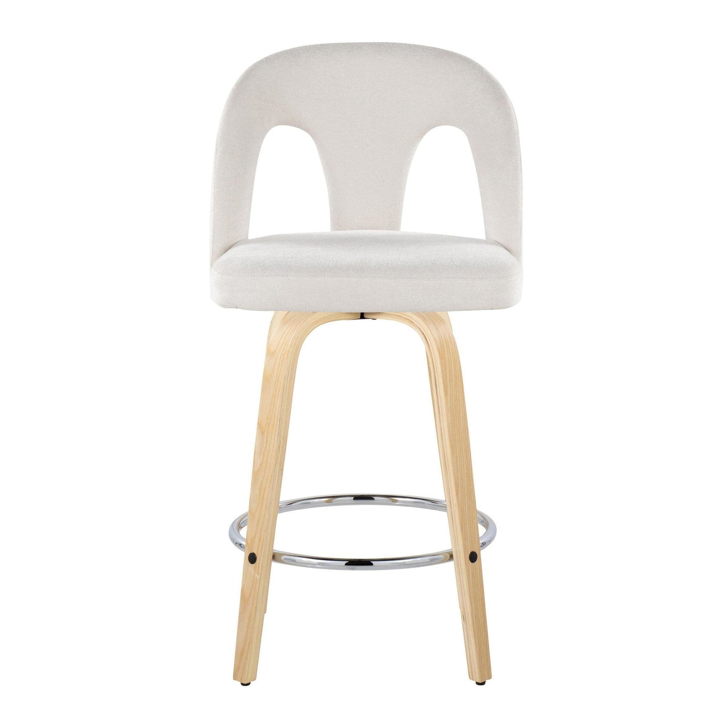 Majestic Office Furniture Upholstered 26" Fixed-Height Counter Stool - Set of 2