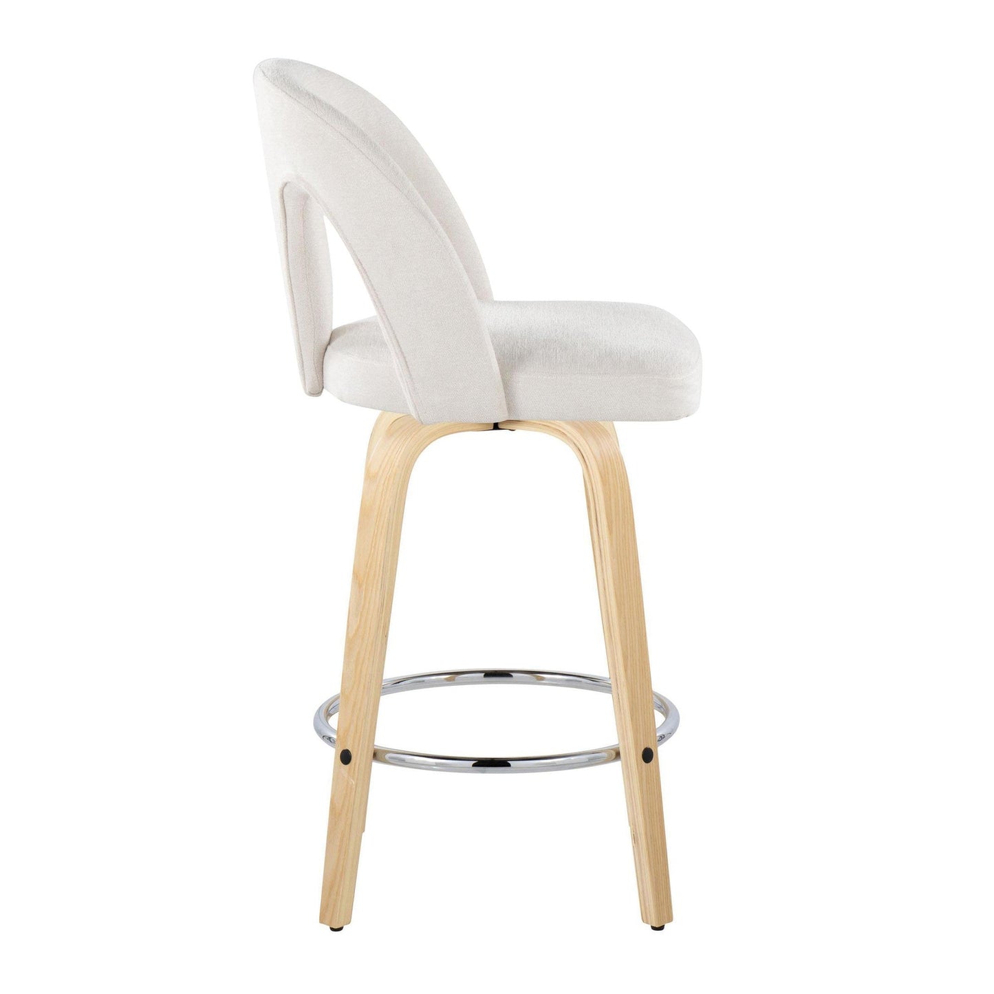 Majestic Office Furniture Upholstered 26" Fixed-Height Counter Stool - Set of 2