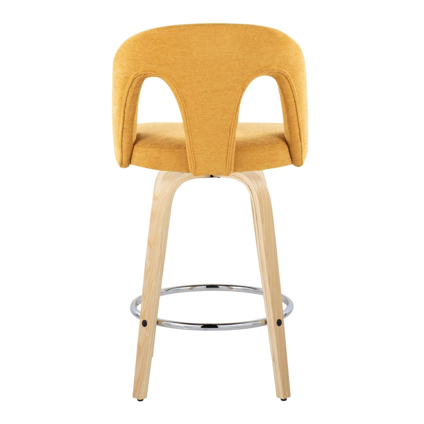 Majestic Office Furniture Upholstered 26" Fixed-Height Counter Stool - Set of 2