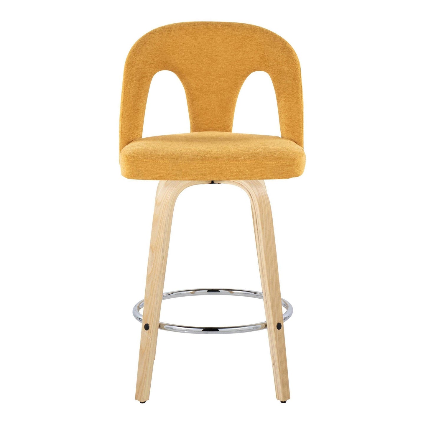 Majestic Office Furniture Upholstered 26" Fixed-Height Counter Stool - Set of 2