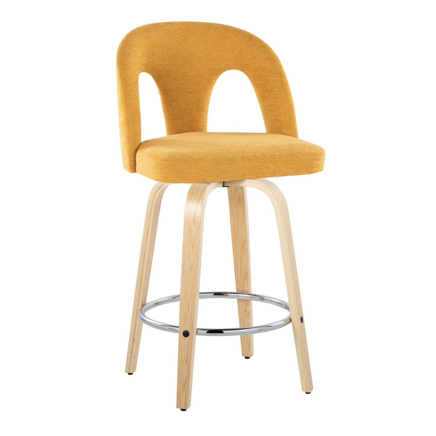 Majestic Office Furniture Upholstered 26" Fixed-Height Counter Stool - Set of 2