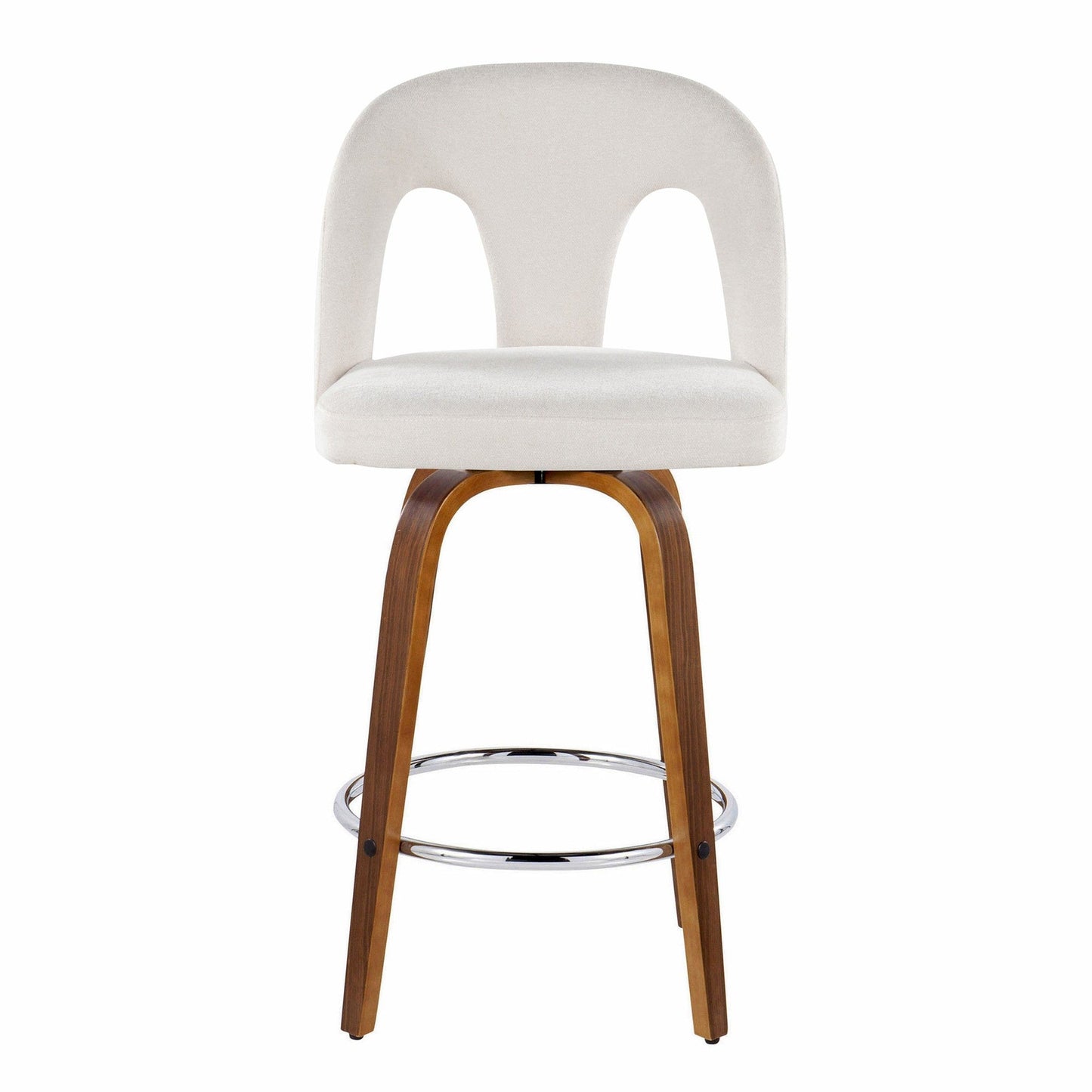 Majestic Office Furniture Upholstered 26" Fixed-Height Counter Stool - Set of 2