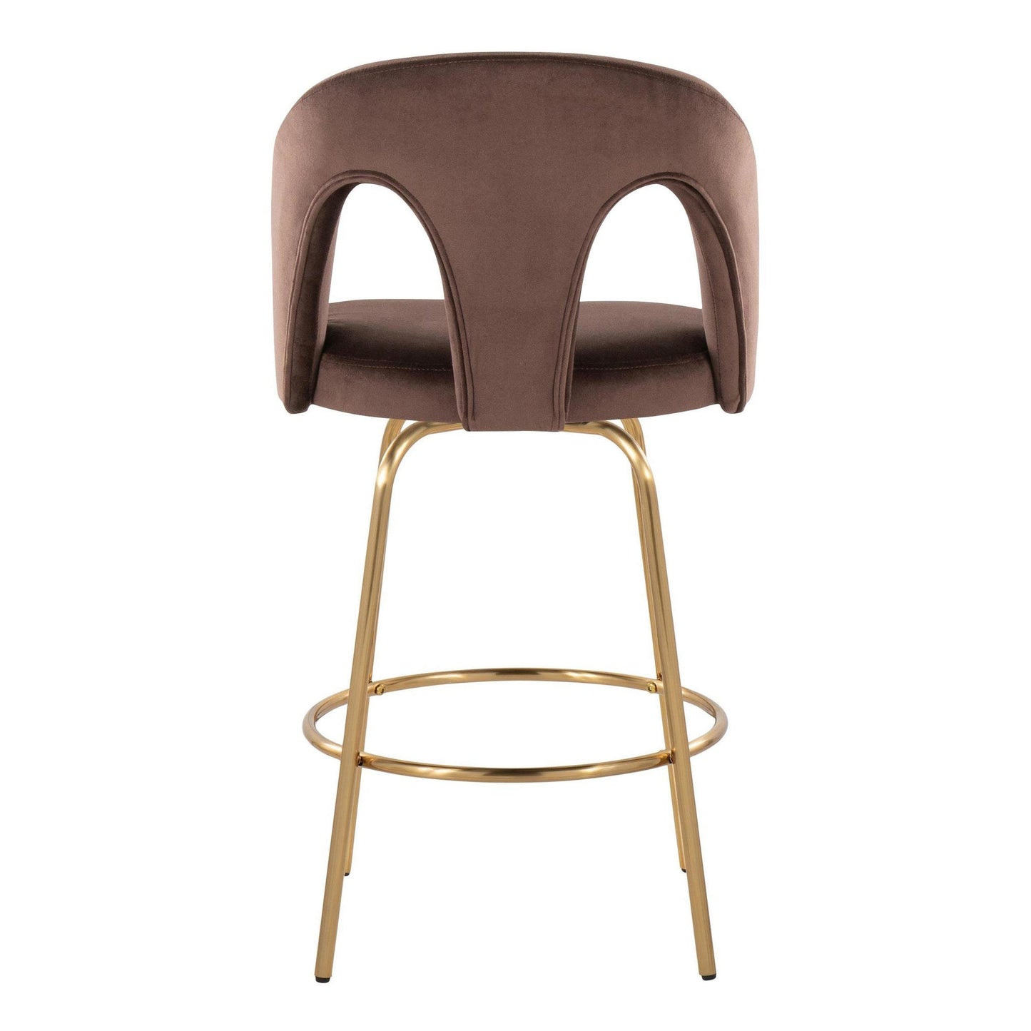 Majestic Office Furniture Upholstered 26" Fixed-Height Counter Stool - Set of 2
