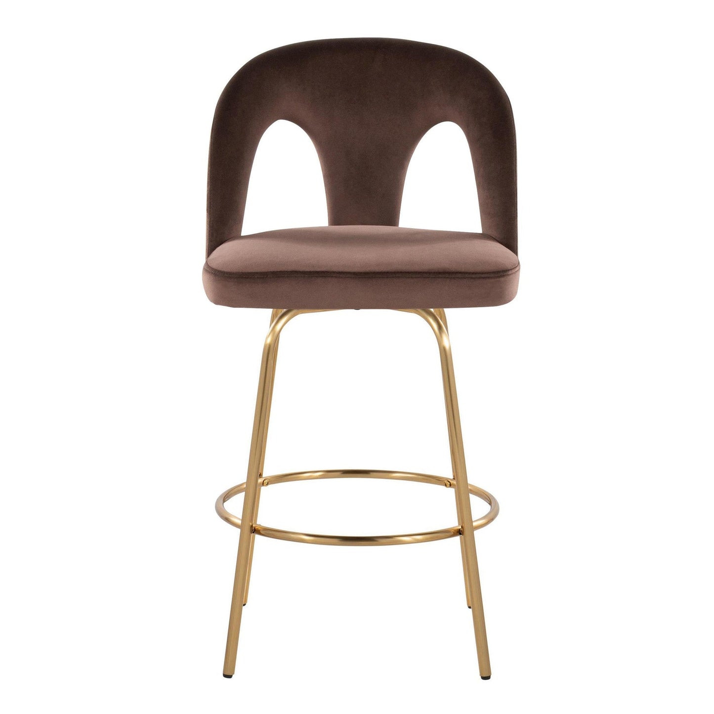 Majestic Office Furniture Upholstered 26" Fixed-Height Counter Stool - Set of 2
