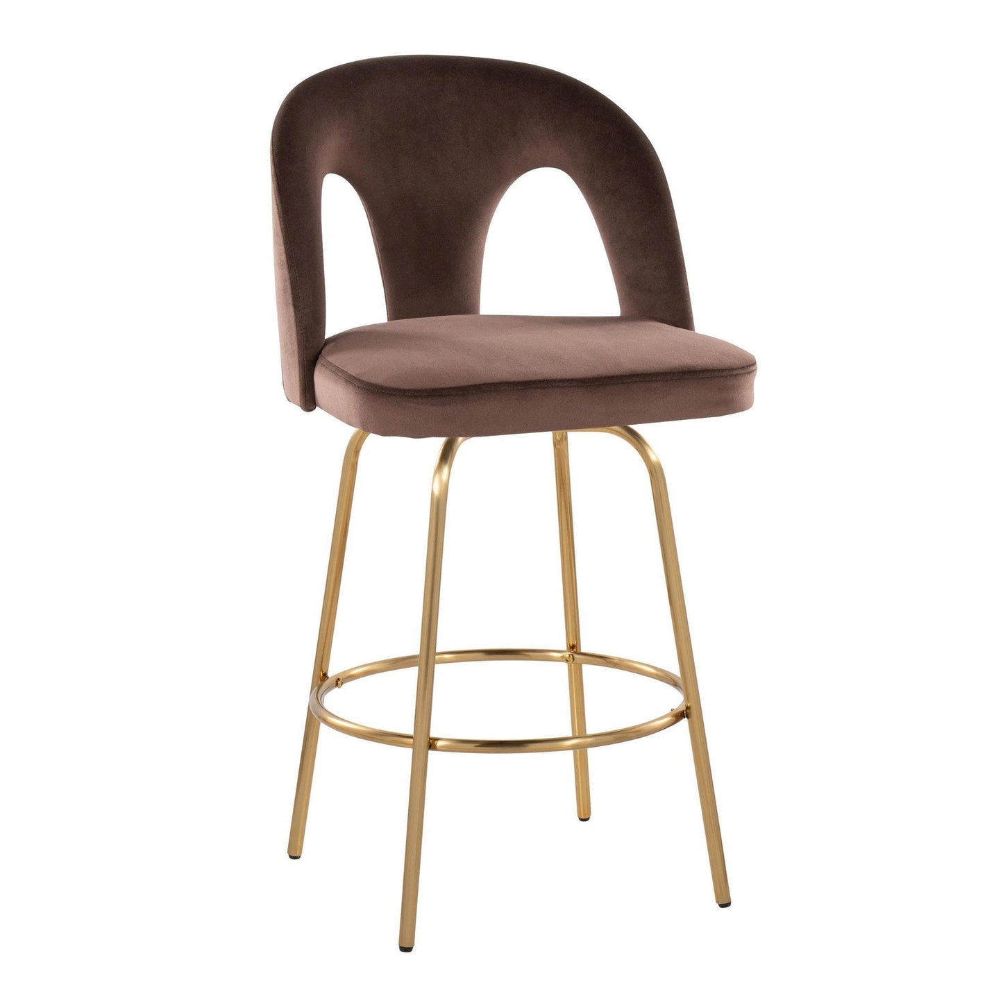 Majestic Office Furniture Upholstered 26" Fixed-Height Counter Stool - Set of 2