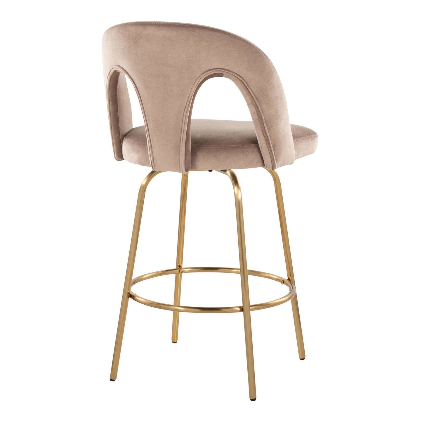 Majestic Office Furniture Upholstered 26" Fixed-Height Counter Stool - Set of 2