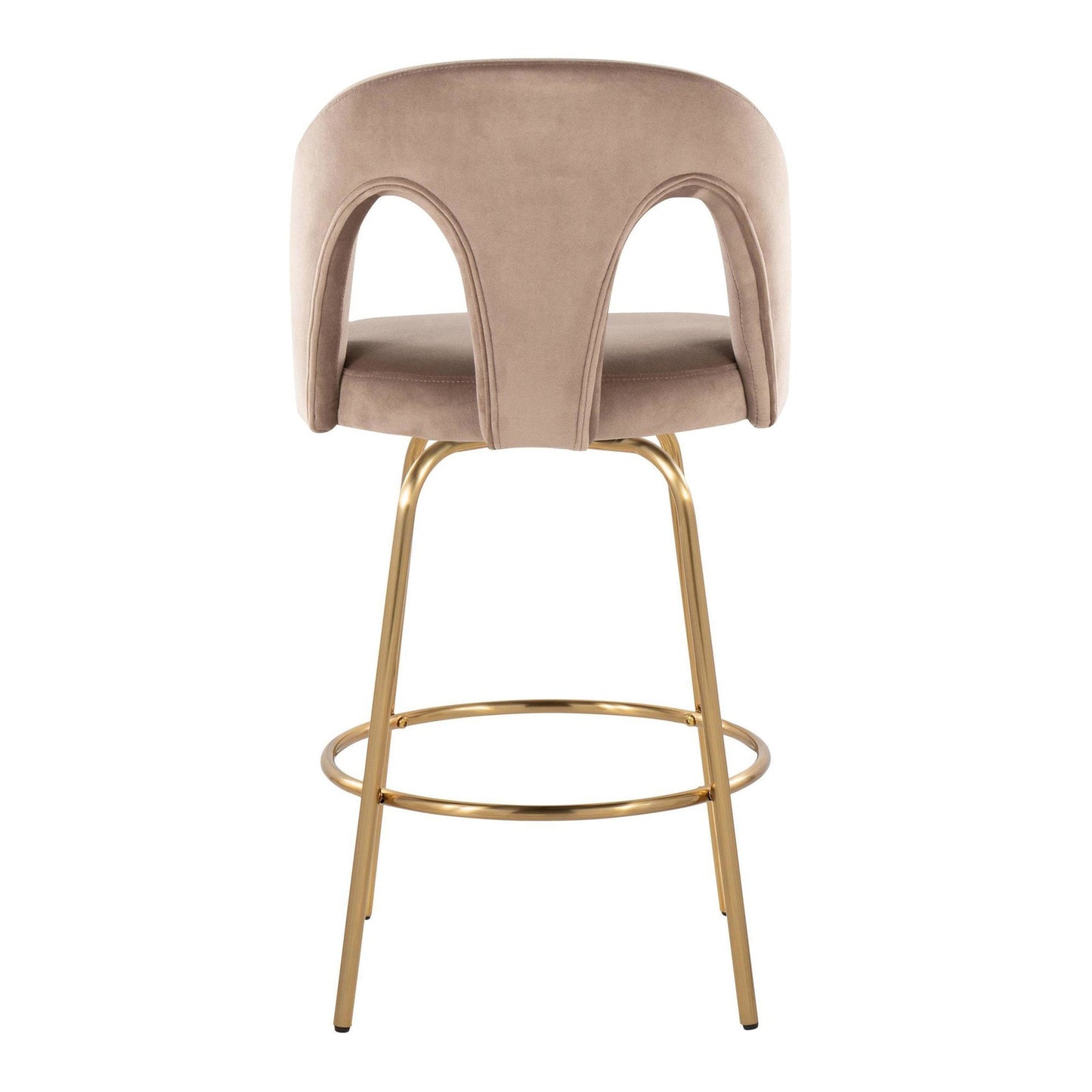 Majestic Office Furniture Upholstered 26" Fixed-Height Counter Stool - Set of 2