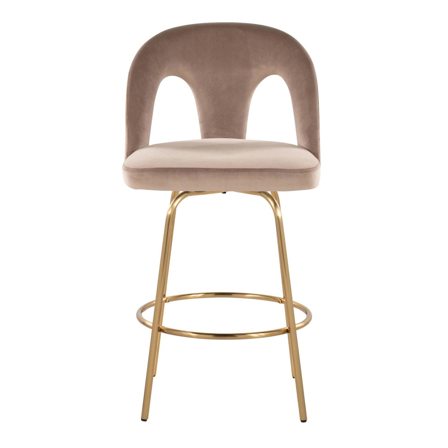Majestic Office Furniture Upholstered 26" Fixed-Height Counter Stool - Set of 2