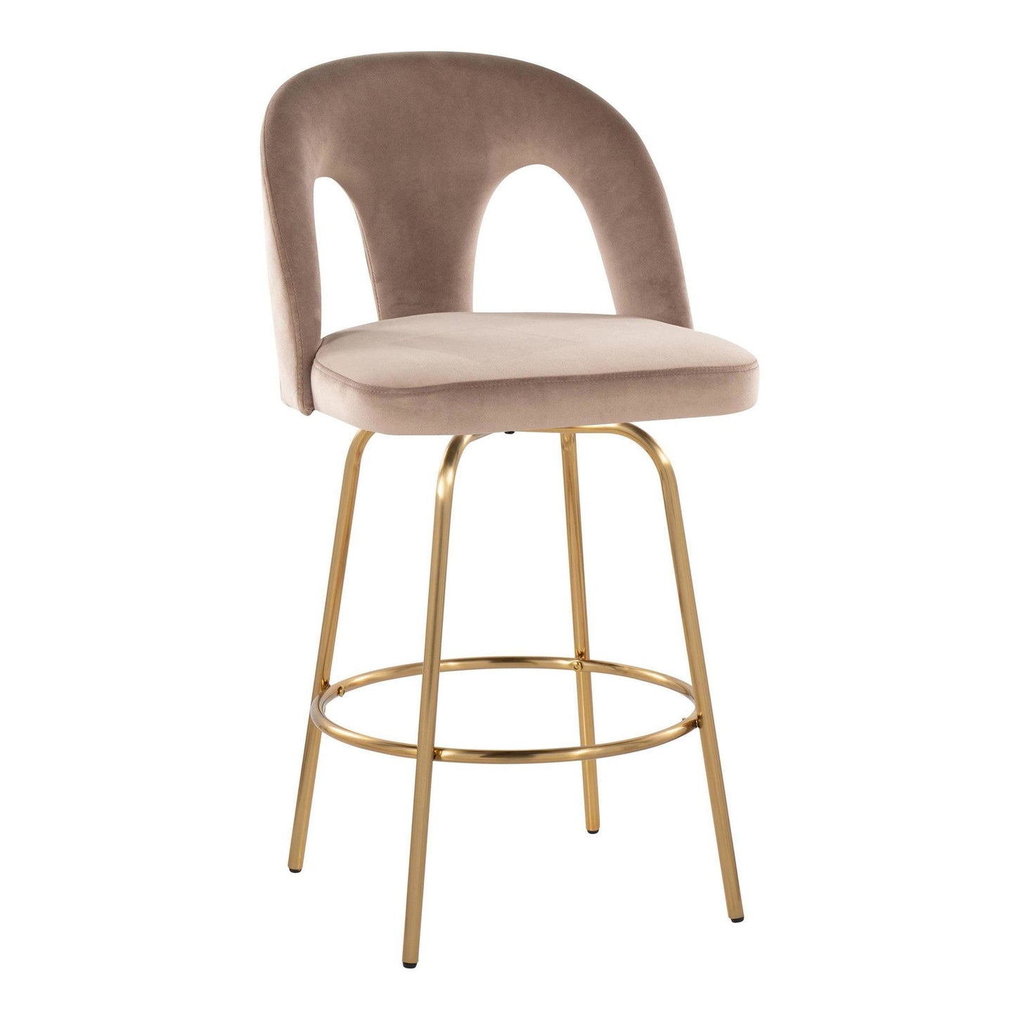Majestic Office Furniture Upholstered 26" Fixed-Height Counter Stool - Set of 2
