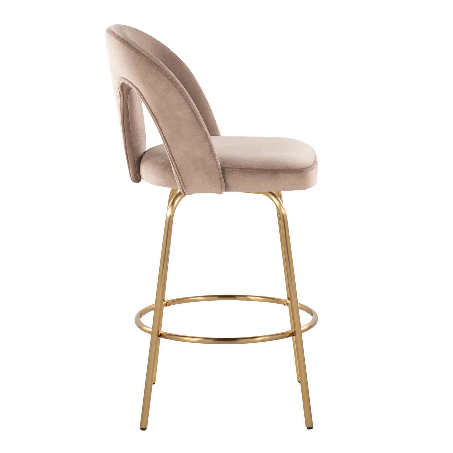 Majestic Office Furniture Upholstered 26" Fixed-Height Counter Stool - Set of 2