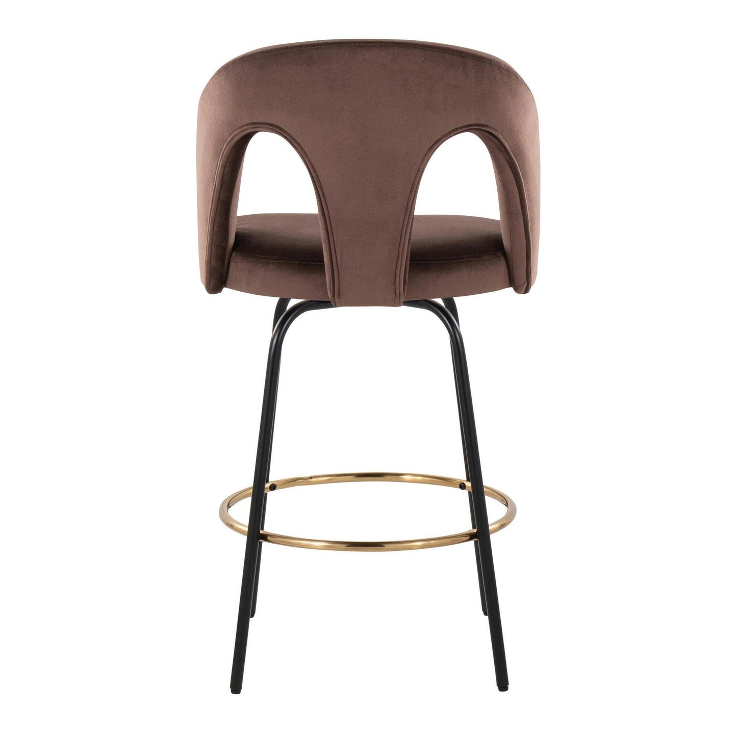 Majestic Office Furniture Upholstered 26" Fixed-Height Counter Stool - Set of 2