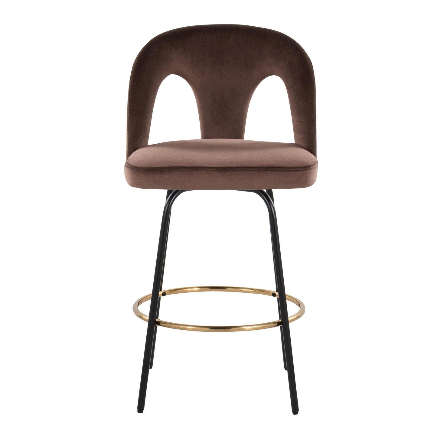 Majestic Office Furniture Upholstered 26" Fixed-Height Counter Stool - Set of 2