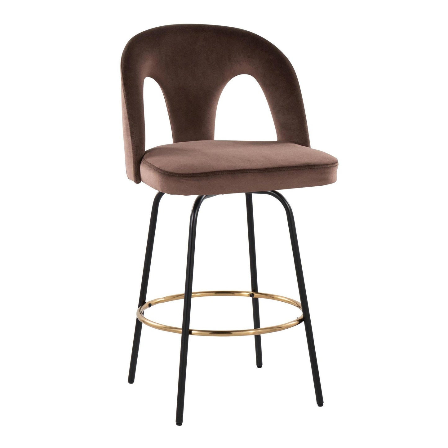 Majestic Office Furniture Upholstered 26" Fixed-Height Counter Stool - Set of 2