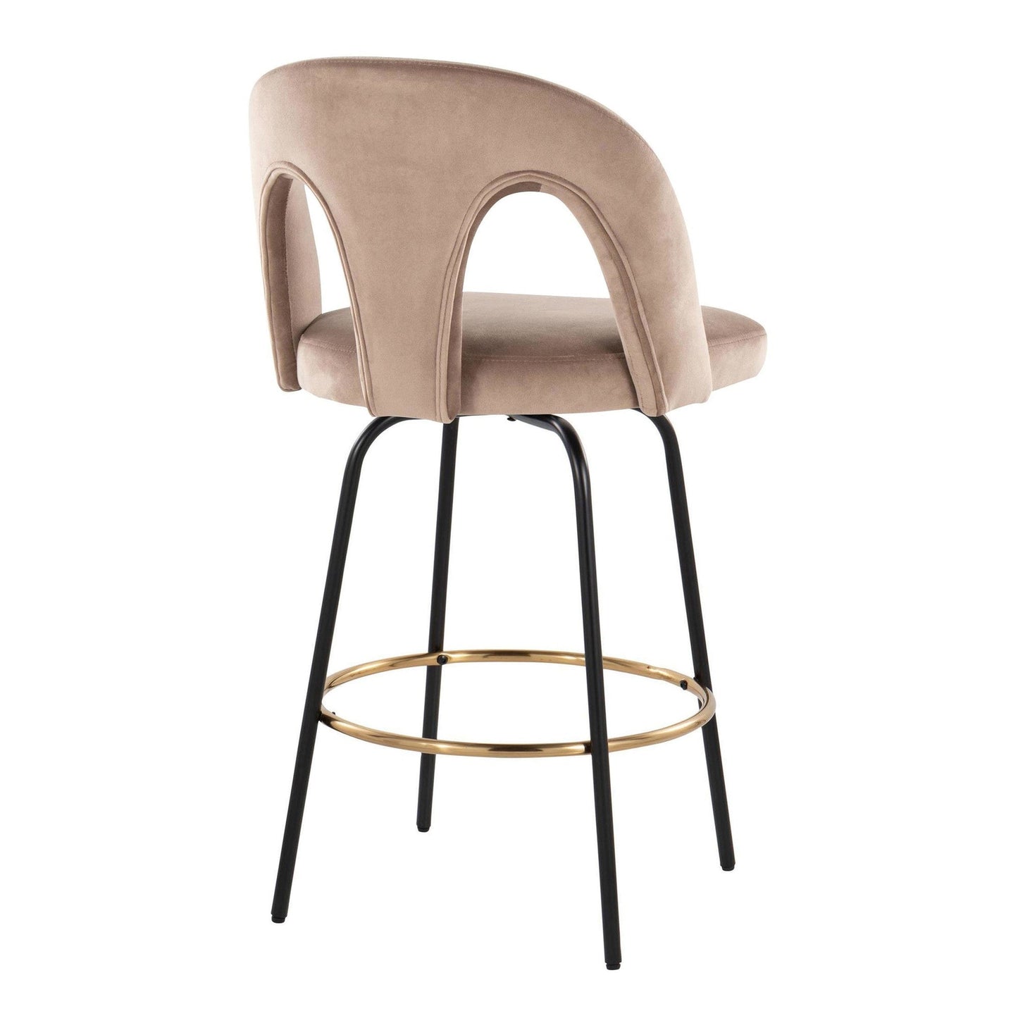 Majestic Office Furniture Upholstered 26" Fixed-Height Counter Stool - Set of 2