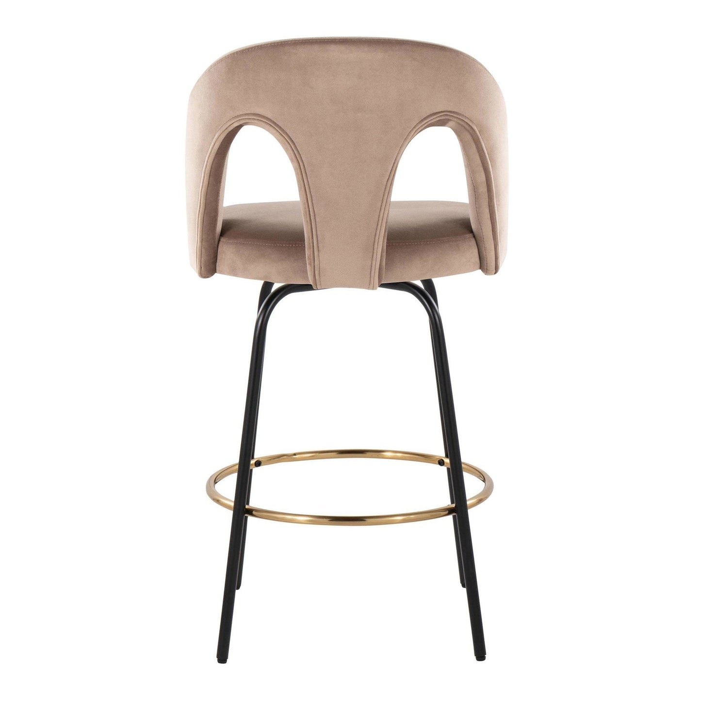 Majestic Office Furniture Upholstered 26" Fixed-Height Counter Stool - Set of 2