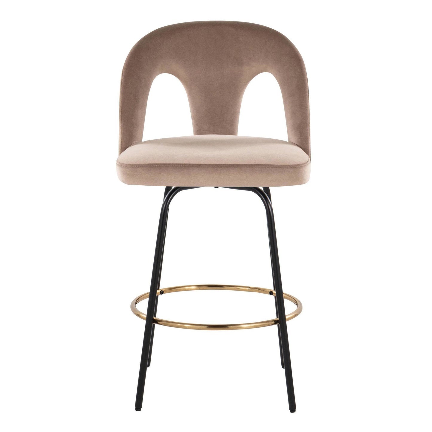 Majestic Office Furniture Upholstered 26" Fixed-Height Counter Stool - Set of 2