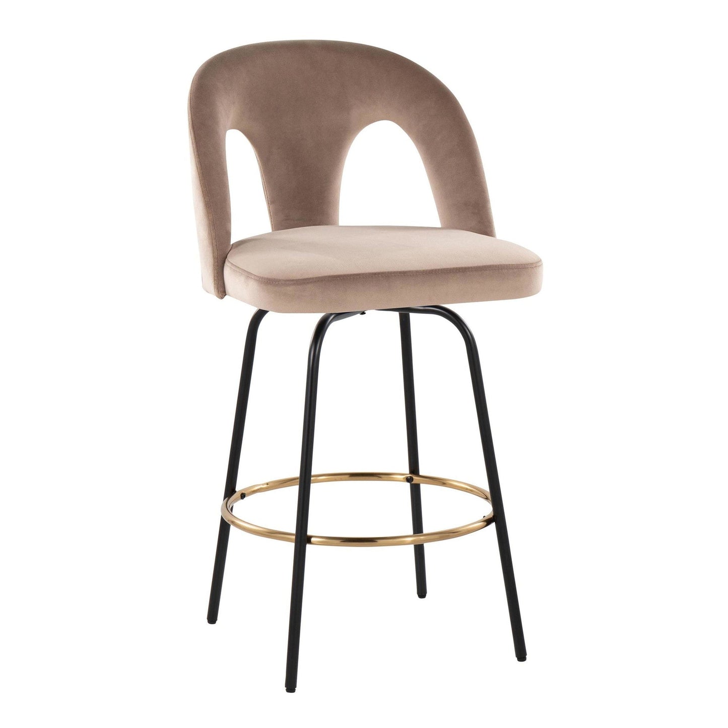 Majestic Office Furniture Upholstered 26" Fixed-Height Counter Stool - Set of 2