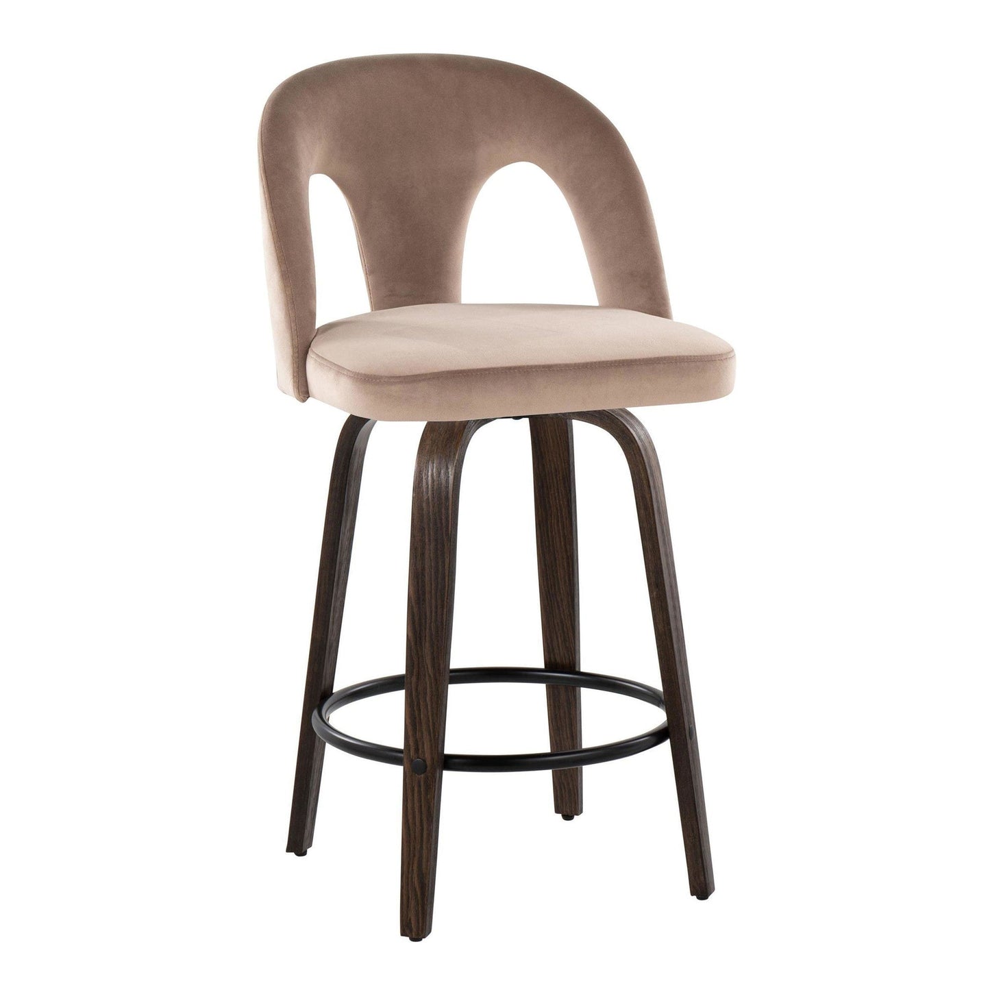 Majestic Office Furniture Upholstered 26" Fixed-Height Counter Stool - Set of 2