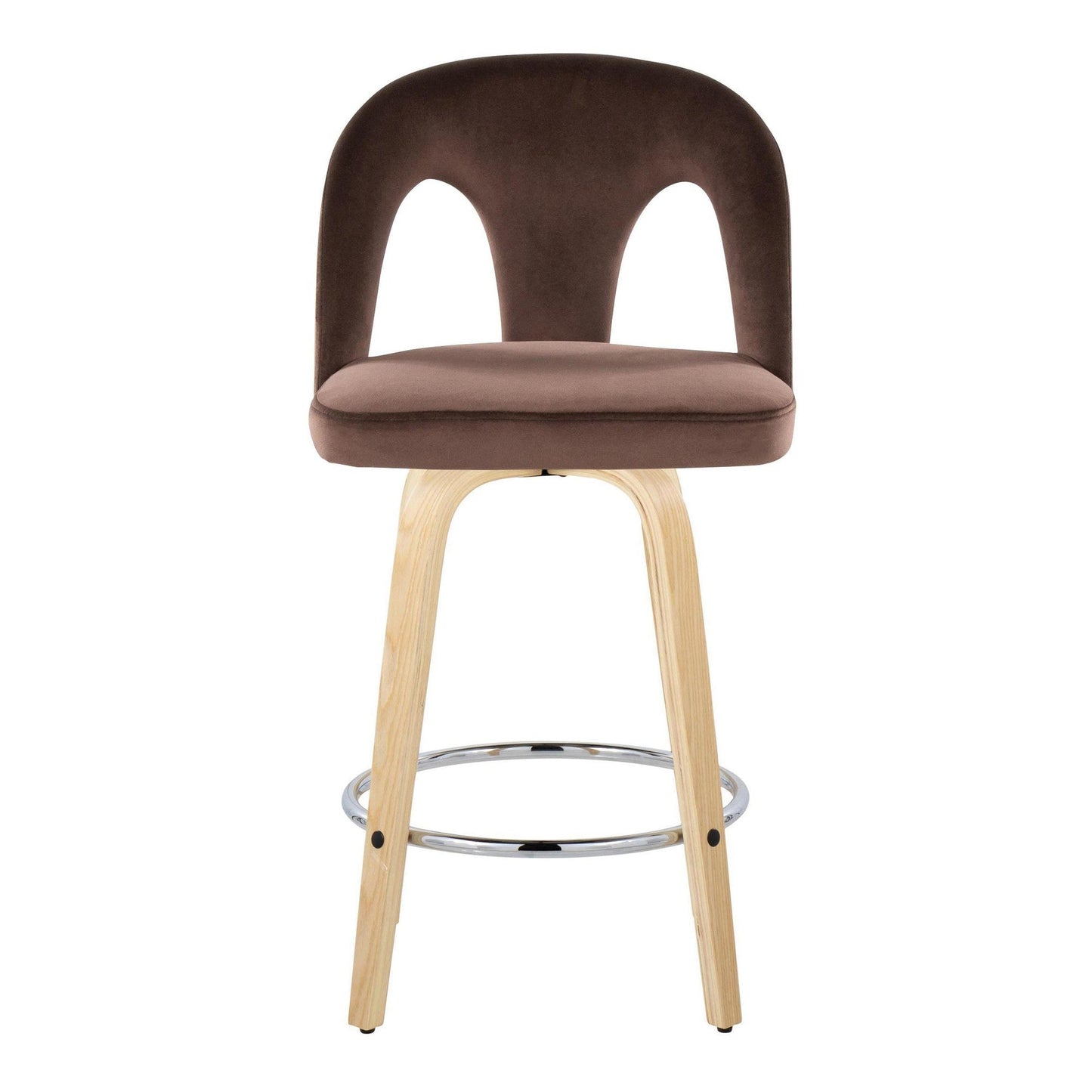 Majestic Office Furniture Upholstered 26" Fixed-Height Counter Stool - Set of 2