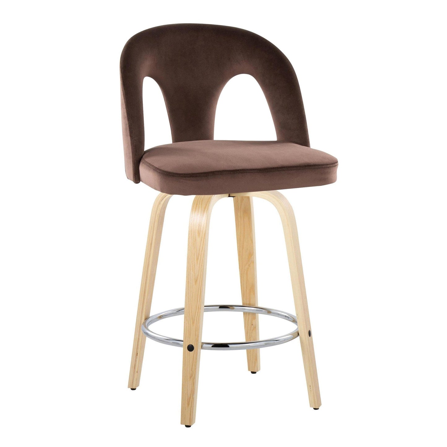 Majestic Office Furniture Upholstered 26" Fixed-Height Counter Stool - Set of 2