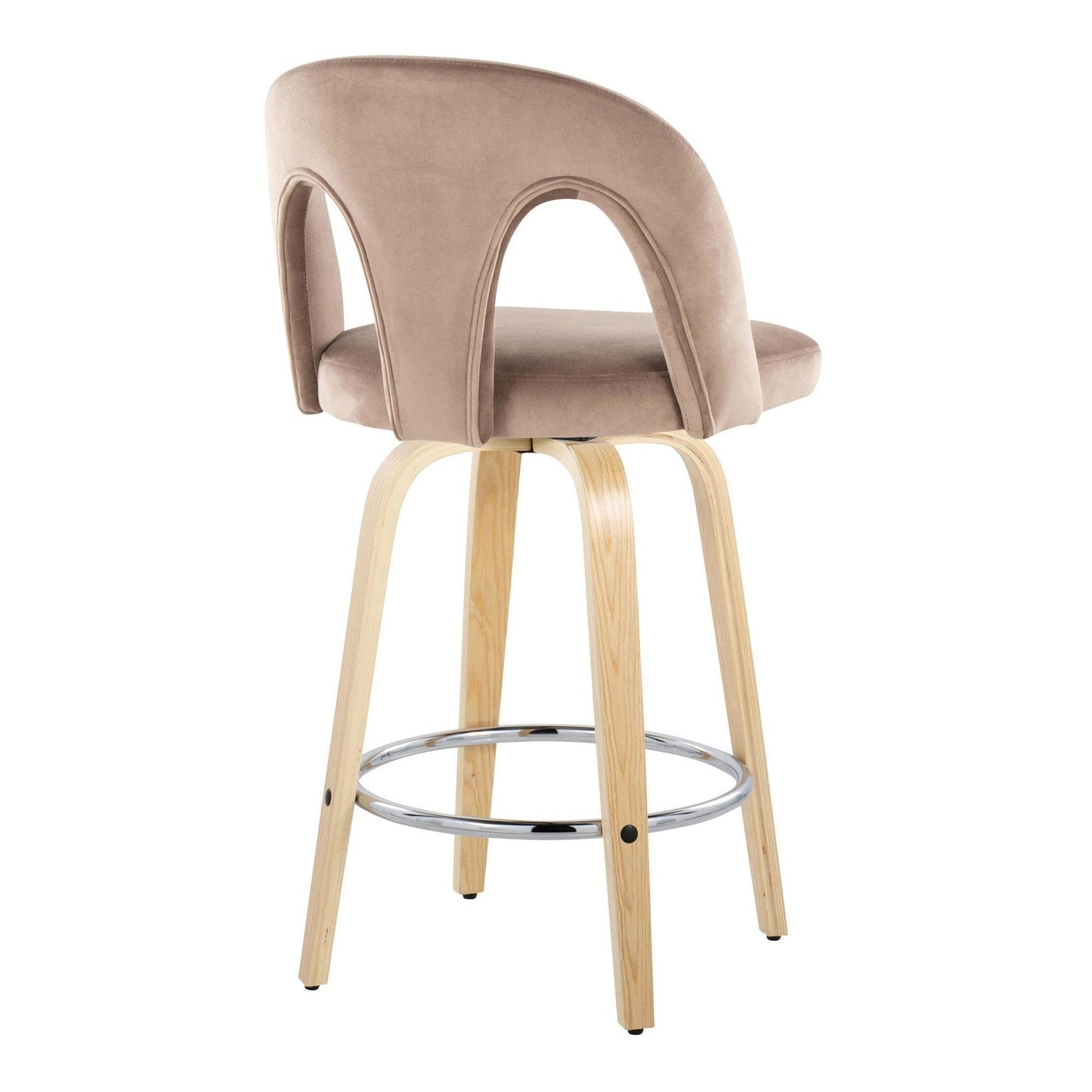 Majestic Office Furniture Upholstered 26" Fixed-Height Counter Stool - Set of 2