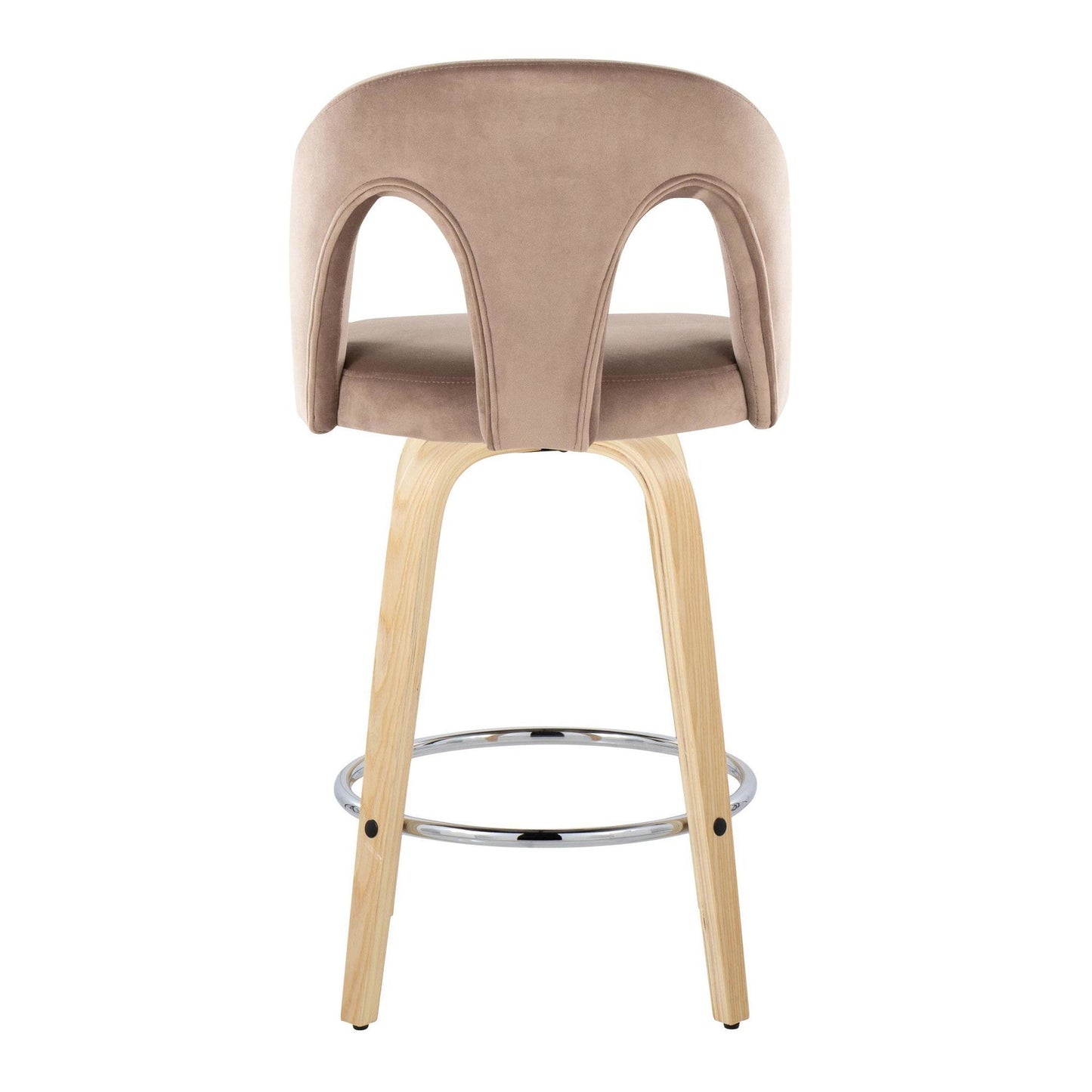 Majestic Office Furniture Upholstered 26" Fixed-Height Counter Stool - Set of 2