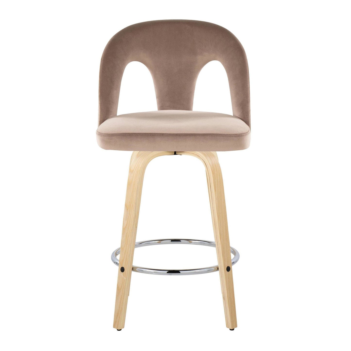 Majestic Office Furniture Upholstered 26" Fixed-Height Counter Stool - Set of 2