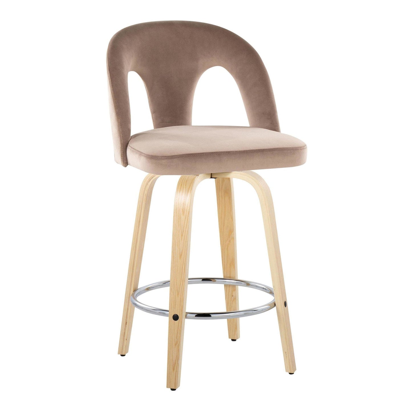Majestic Office Furniture Upholstered 26" Fixed-Height Counter Stool - Set of 2