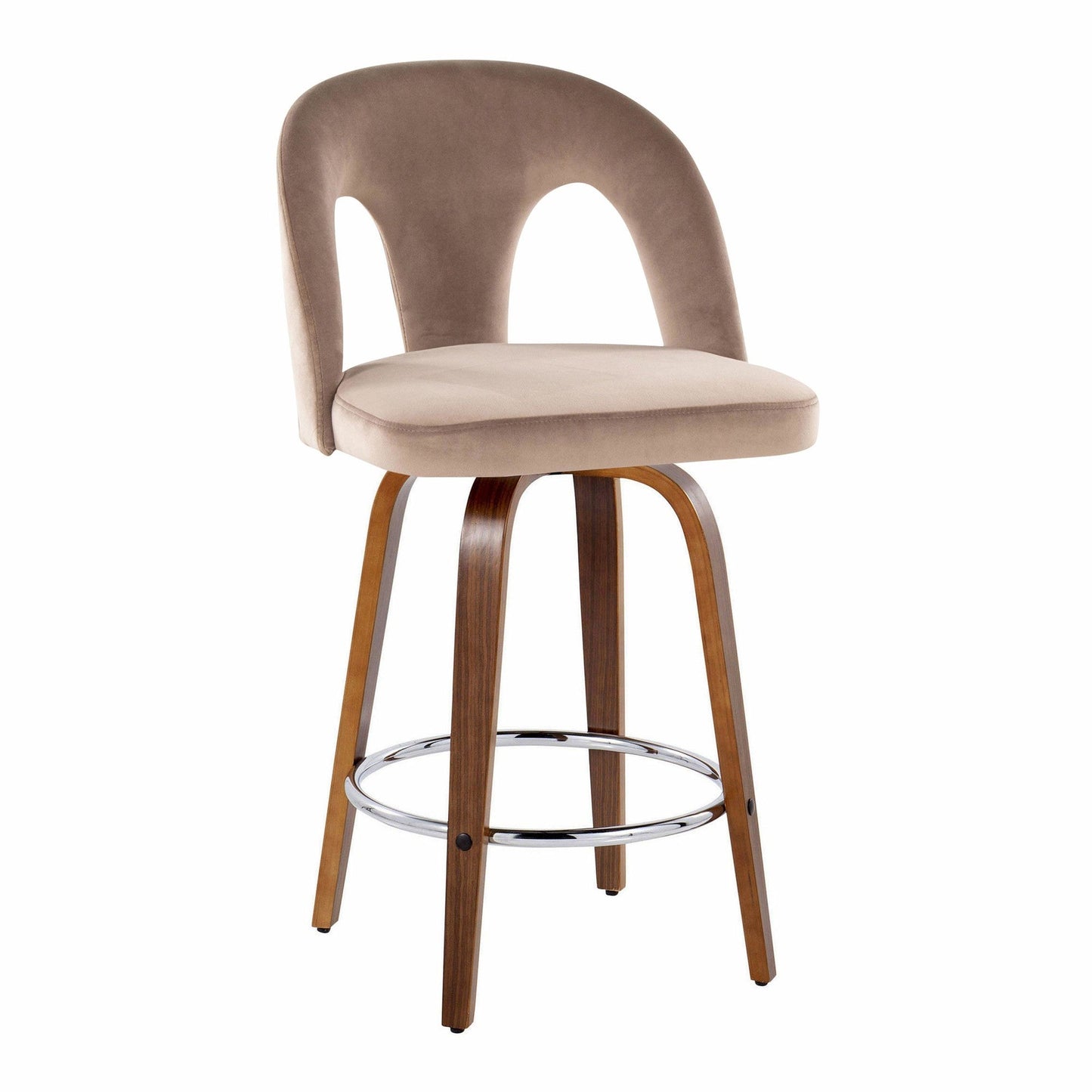 Majestic Office Furniture Upholstered 26" Fixed-Height Counter Stool - Set of 2