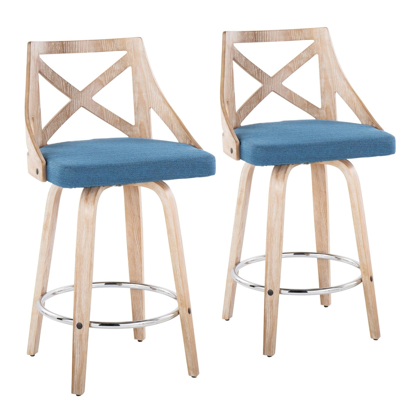 Majestic Office Furniture 26" Fixed-Height Counter Stool - Set of 2