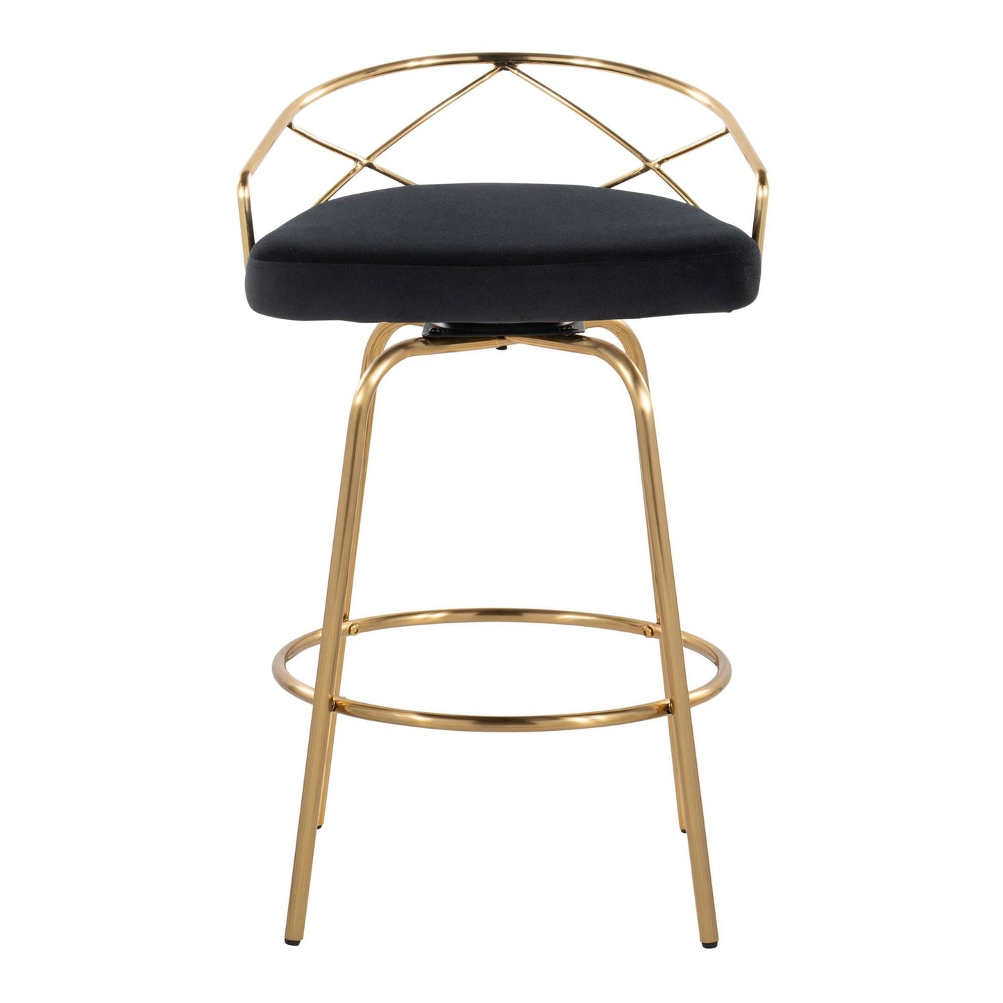 Majestic Office Furniture Glam 26" Fixed-Height Counter Stool - Set of 2