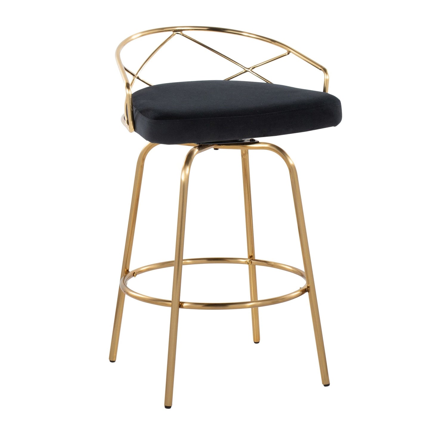 Majestic Office Furniture Glam 26" Fixed-Height Counter Stool - Set of 2