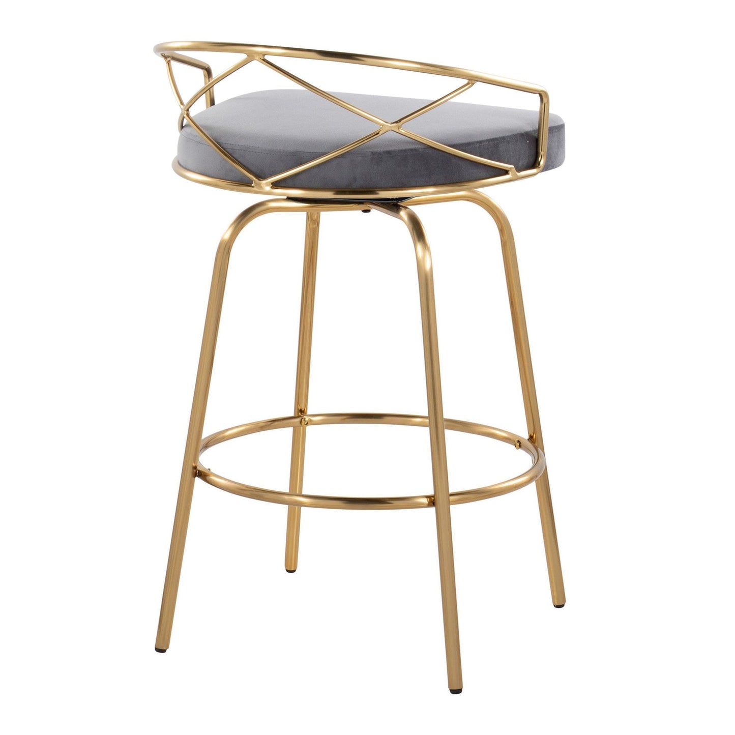Majestic Office Furniture Glam 26" Fixed-Height Counter Stool - Set of 2