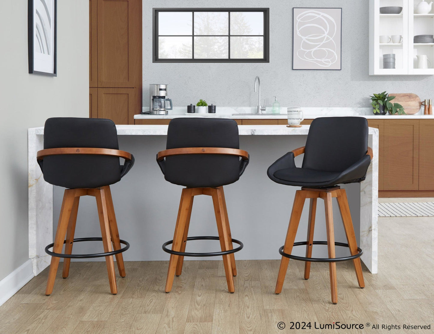 Majestic Office Furniture 26" Fixed-Height Counter Stool