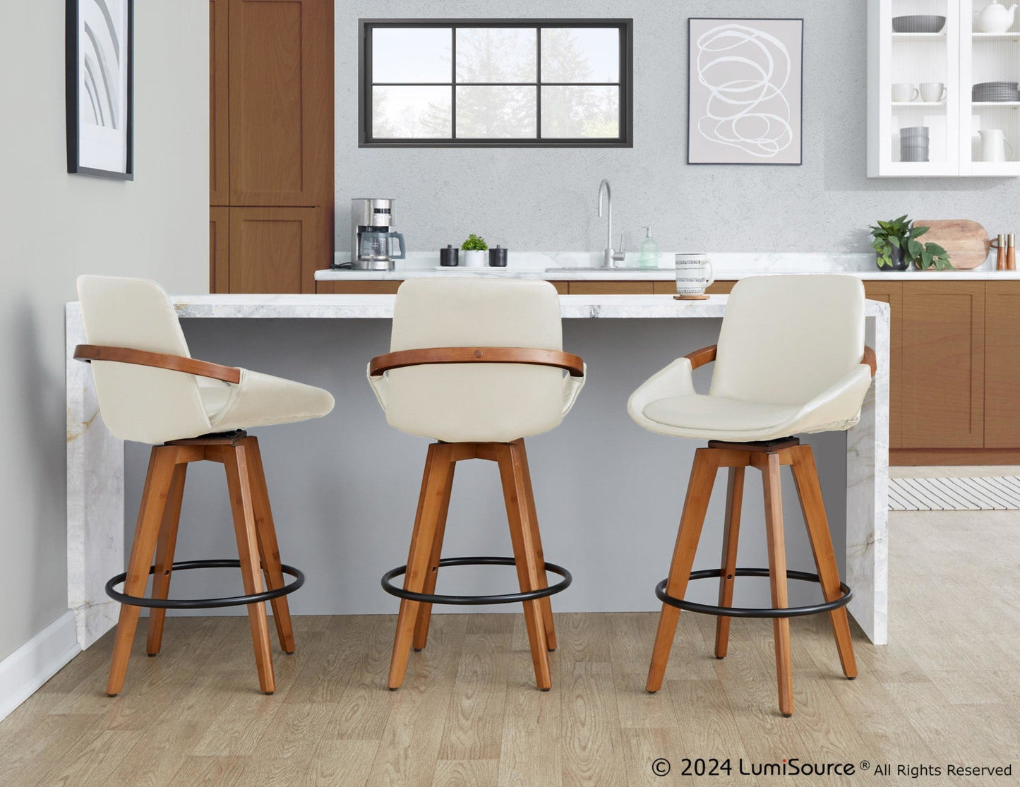 Majestic Office Furniture 26" Fixed-Height Counter Stool