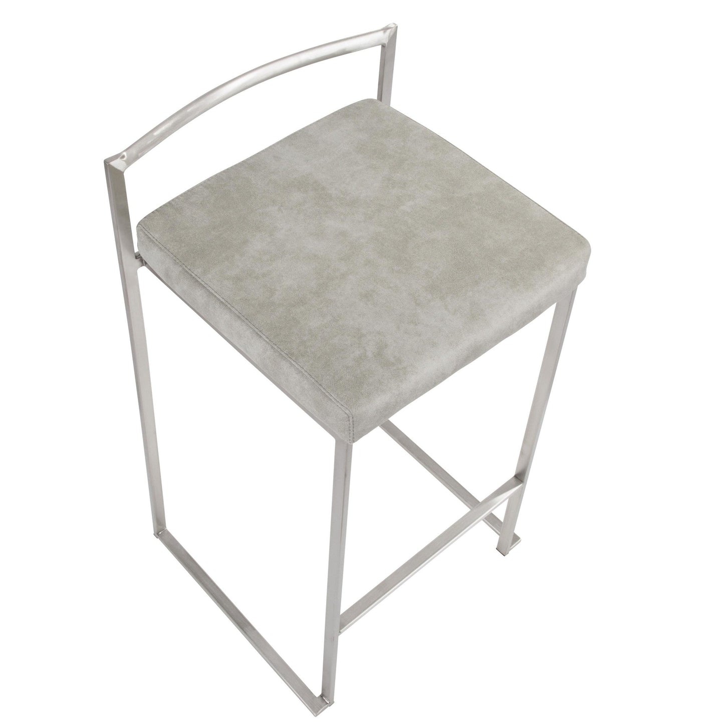 Majestic Office Furniture Stacker 26" Fixed-Height Counter Stool - Set Of 3