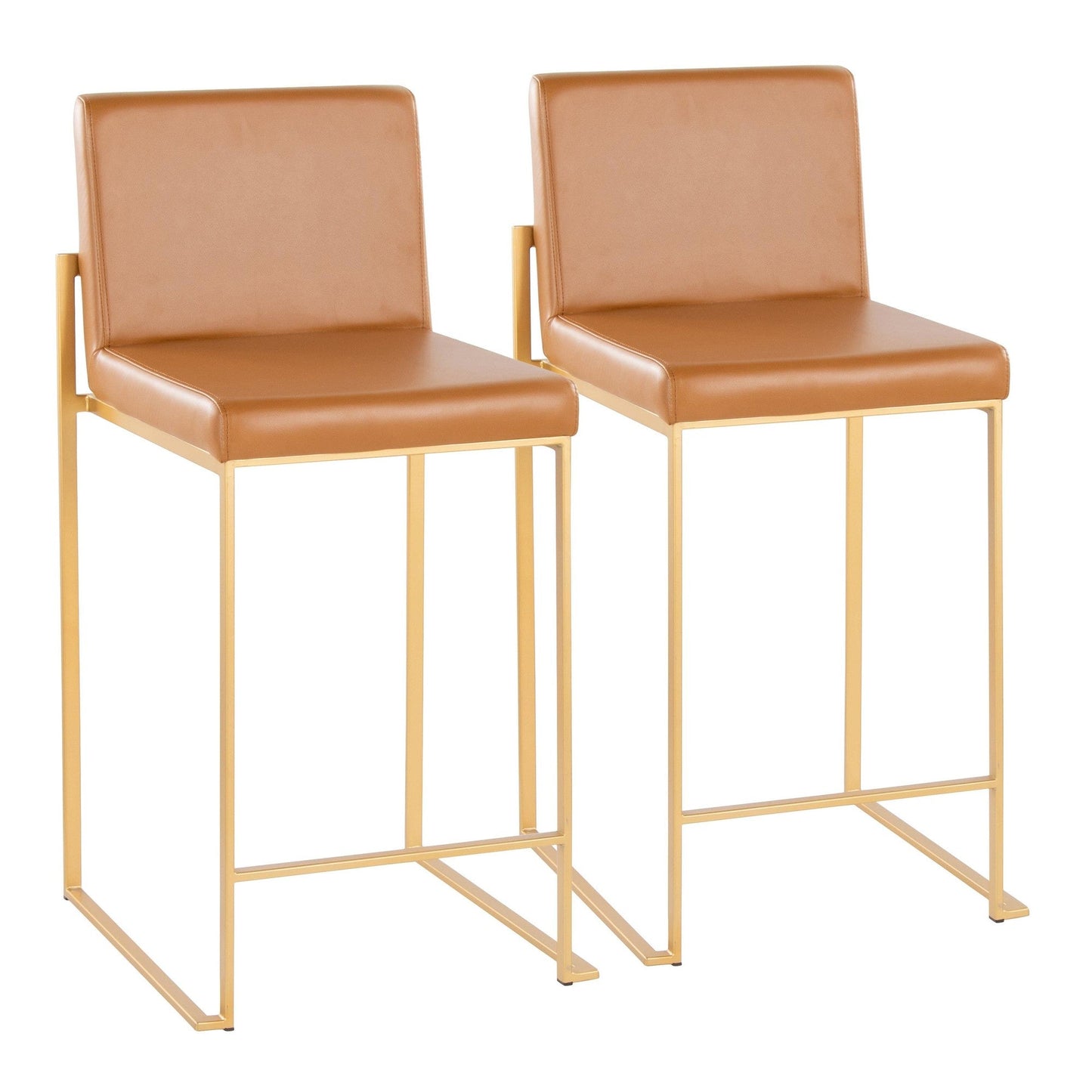 Majestic Office Furniture High Back 26" Fixed-Height Counter Stool - Set of 2