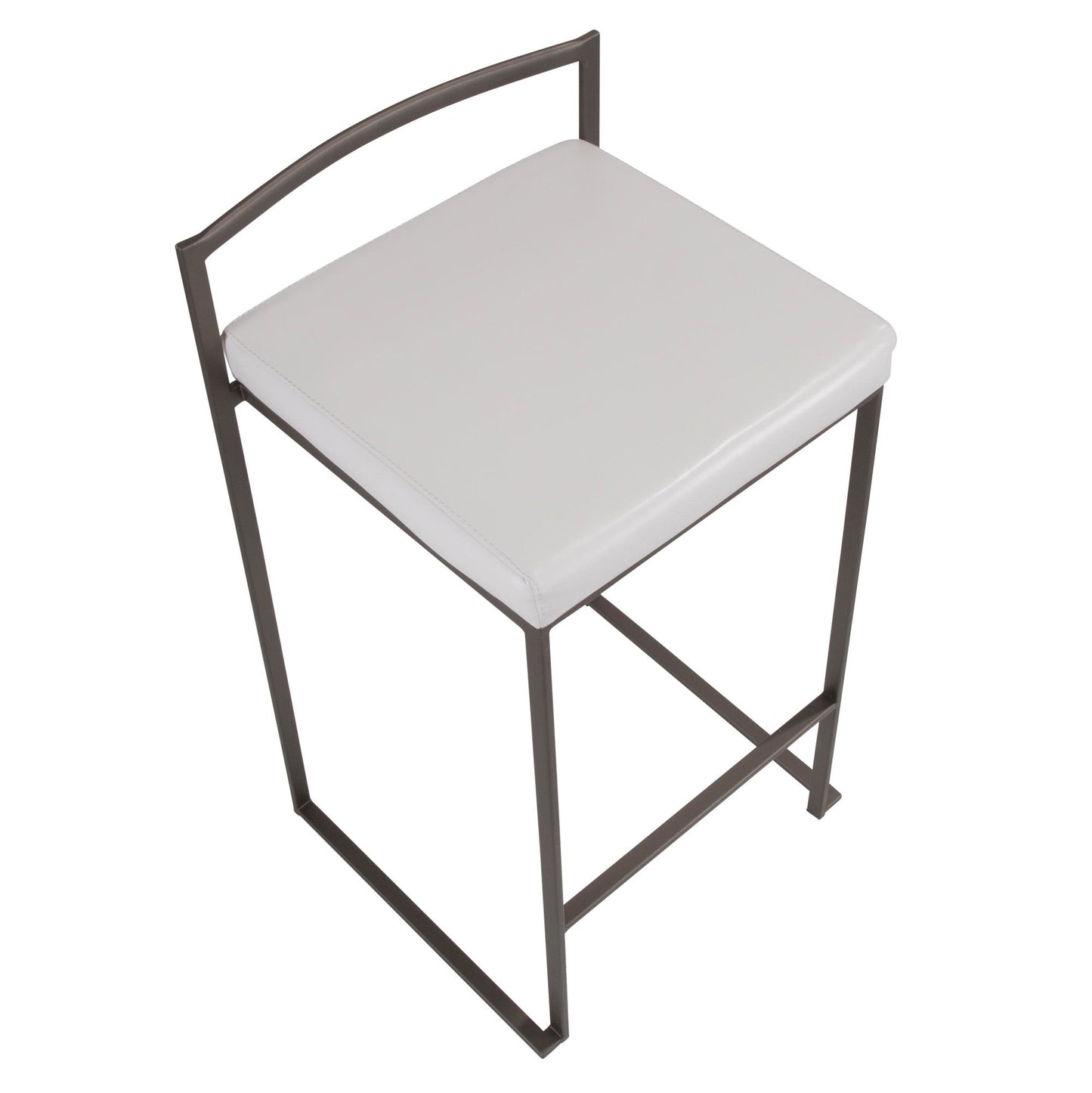 Majestic Office Furniture Stacker 26" Fixed-Height Counter Stool - Set Of 3