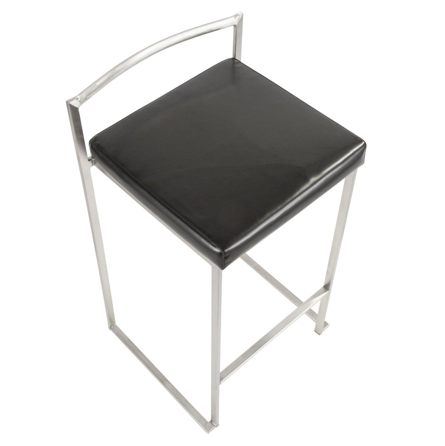 Majestic Office Furniture Stacker 26" Fixed-Height Counter Stool - Set Of 3