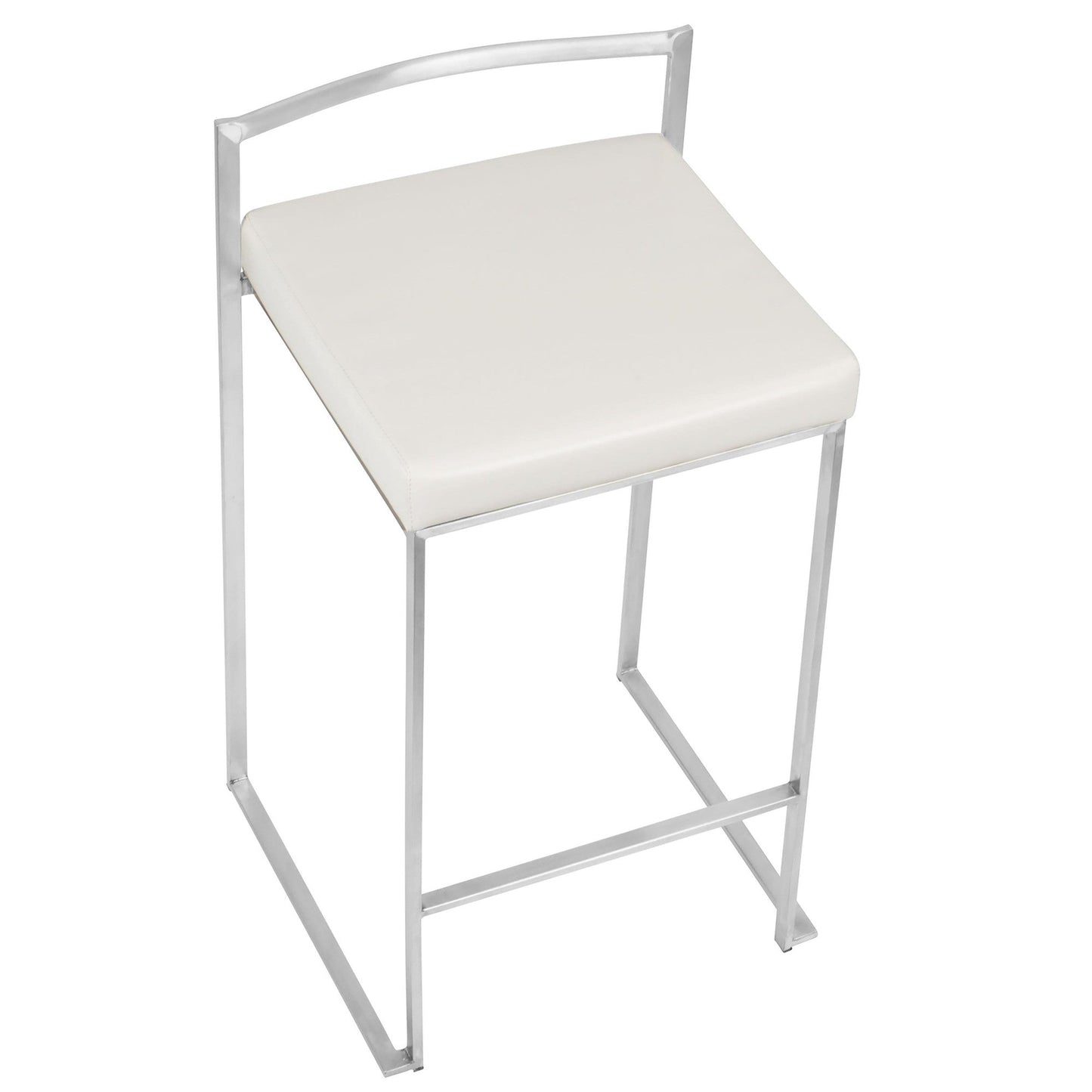Majestic Office Furniture Stacker 26" Fixed-Height Counter Stool - Set Of 3