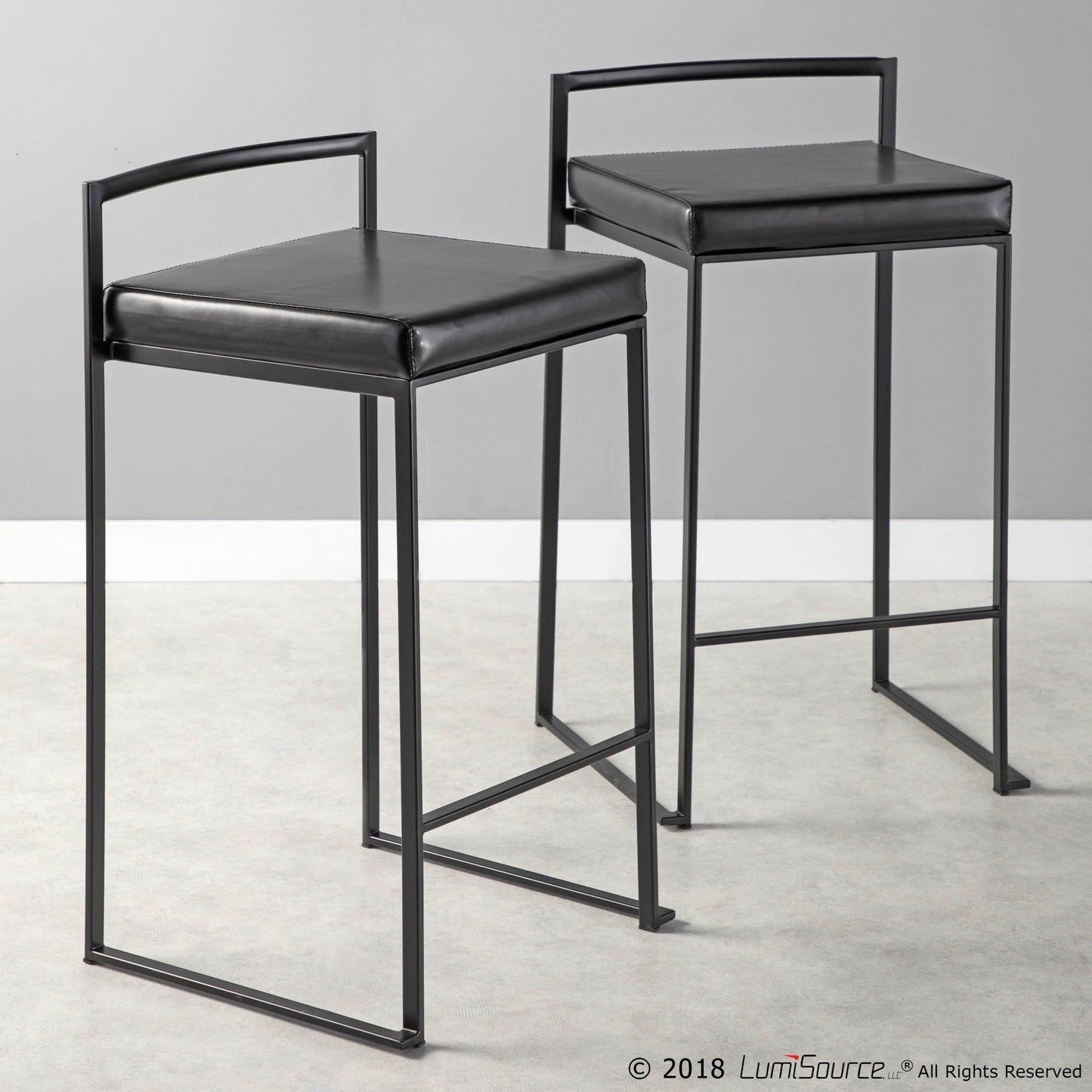 Majestic Office Furniture Stacker 26" Fixed-Height Counter Stool - Set Of 3
