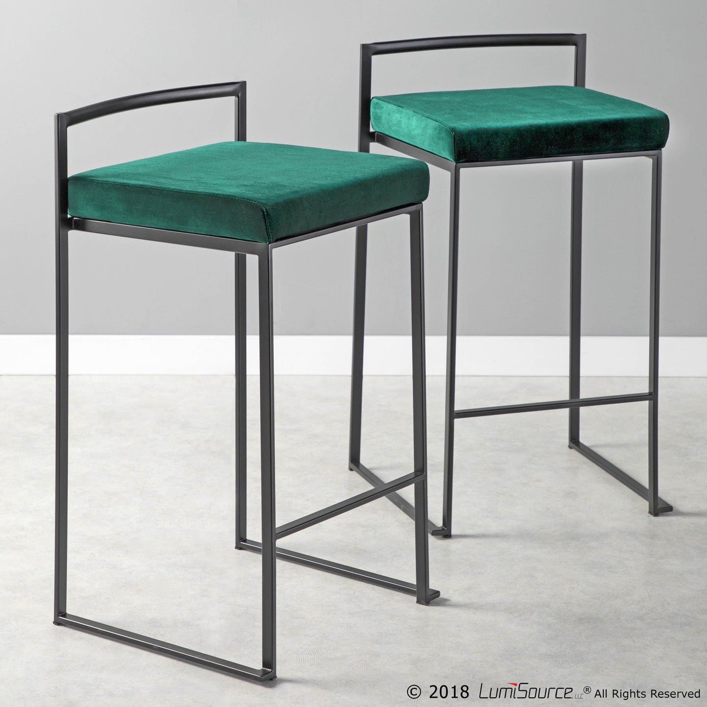 Majestic Office Furniture Stacker 26" Fixed-Height Counter Stool - Set Of 3