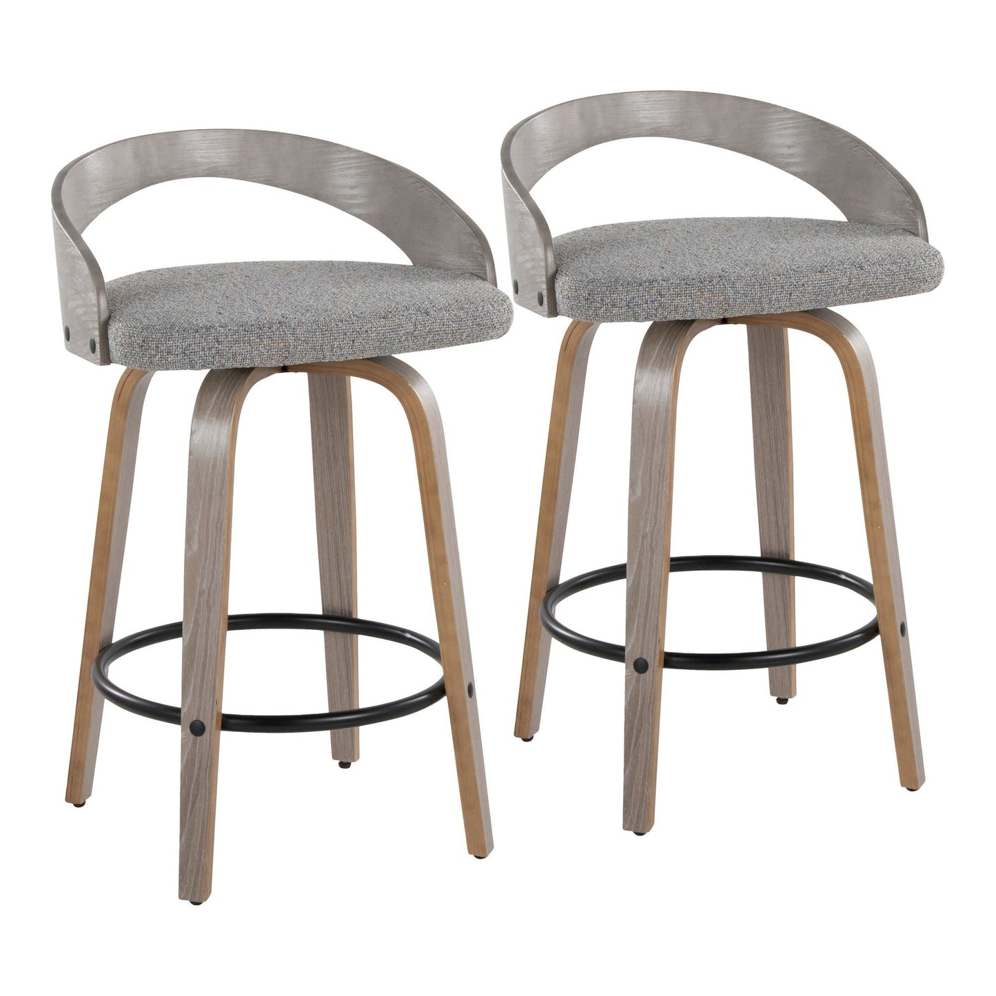 Majestic Office Furniture 26" Fixed-Height Counter Stool - Set of 2