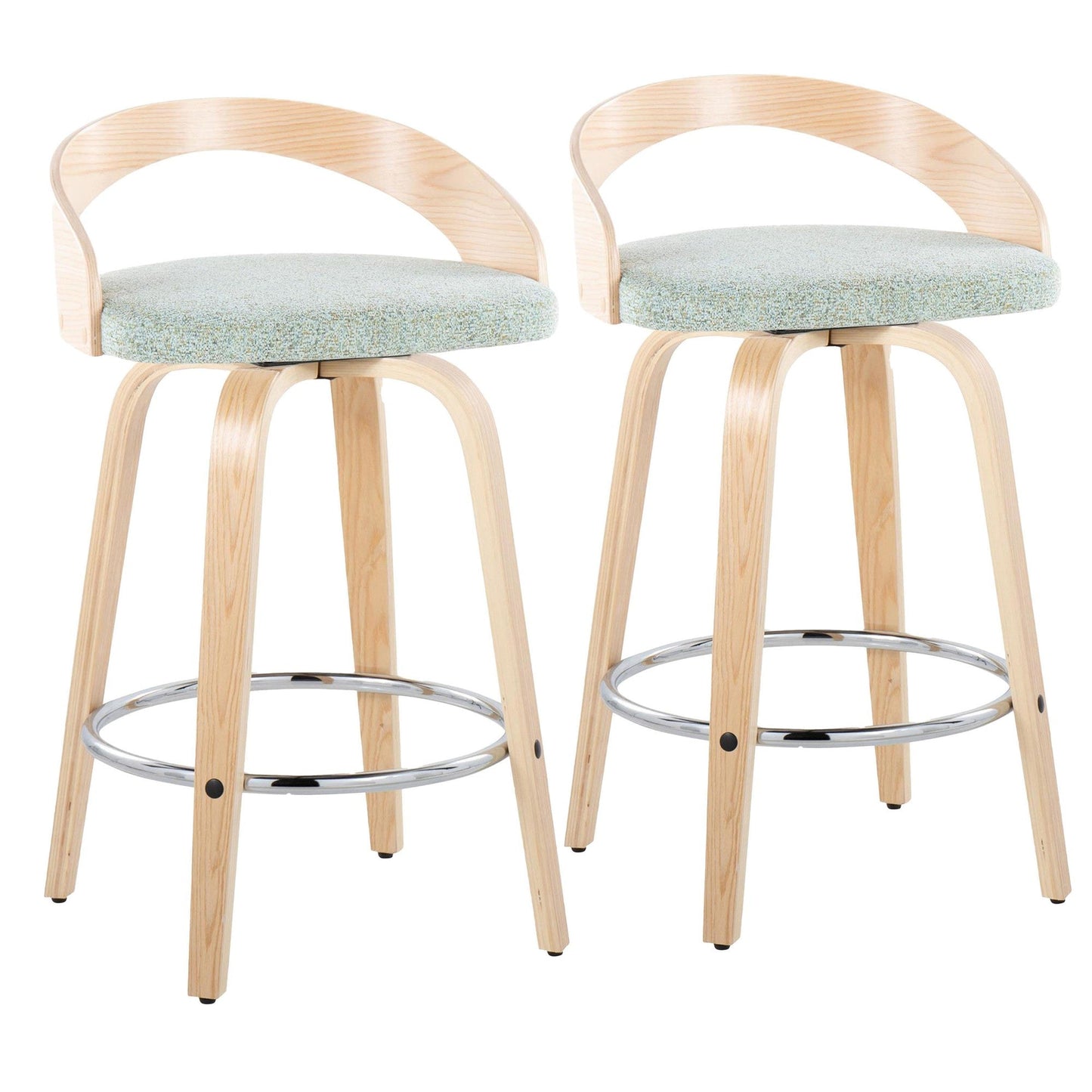 Majestic Office Furniture 26" Fixed-Height Counter Stool - Set of 2