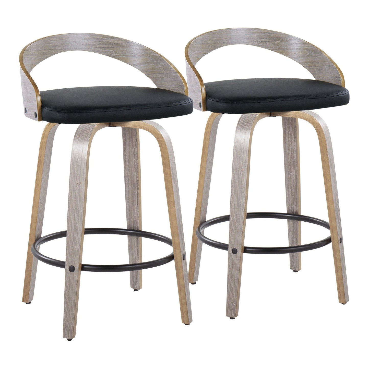 Majestic Office Furniture 26" Fixed-Height Counter Stool - Set of 2