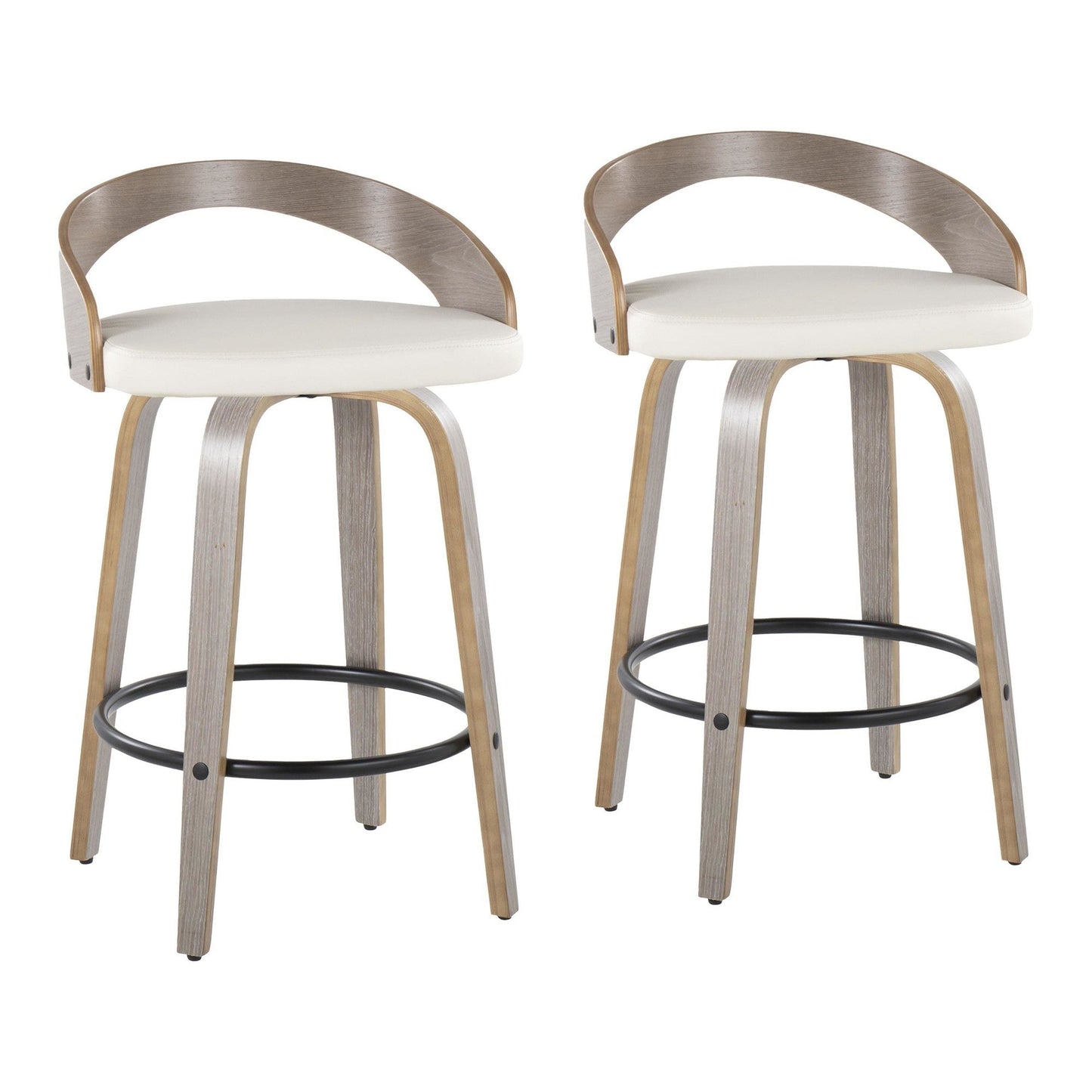 Majestic Office Furniture 26" Fixed-Height Counter Stool - Set of 2