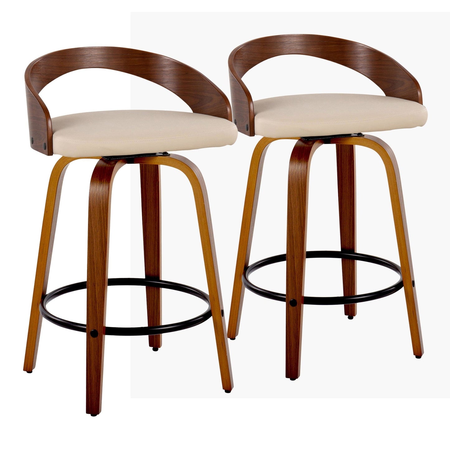 Majestic Office Furniture 26" Fixed-Height Counter Stool - Set of 2