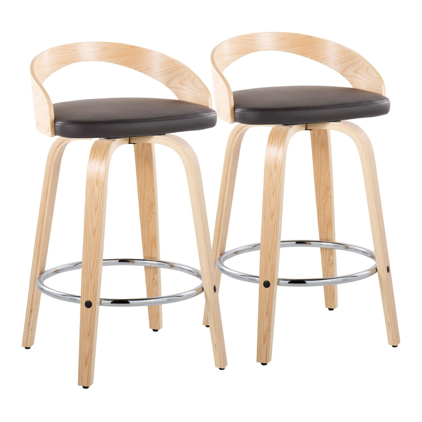 Majestic Office Furniture 26" Fixed-Height Counter Stool - Set of 2