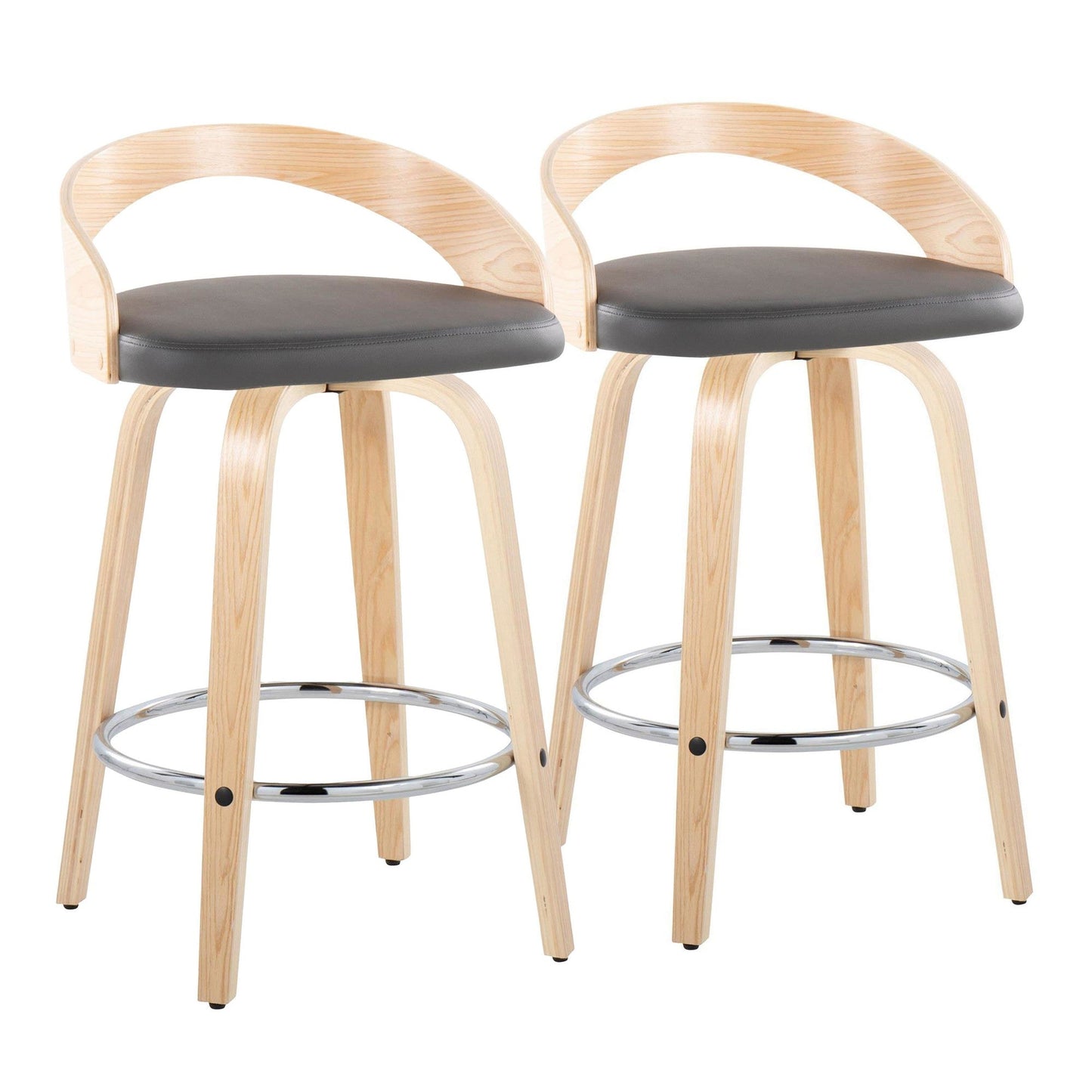 Majestic Office Furniture 26" Fixed-Height Counter Stool - Set of 2