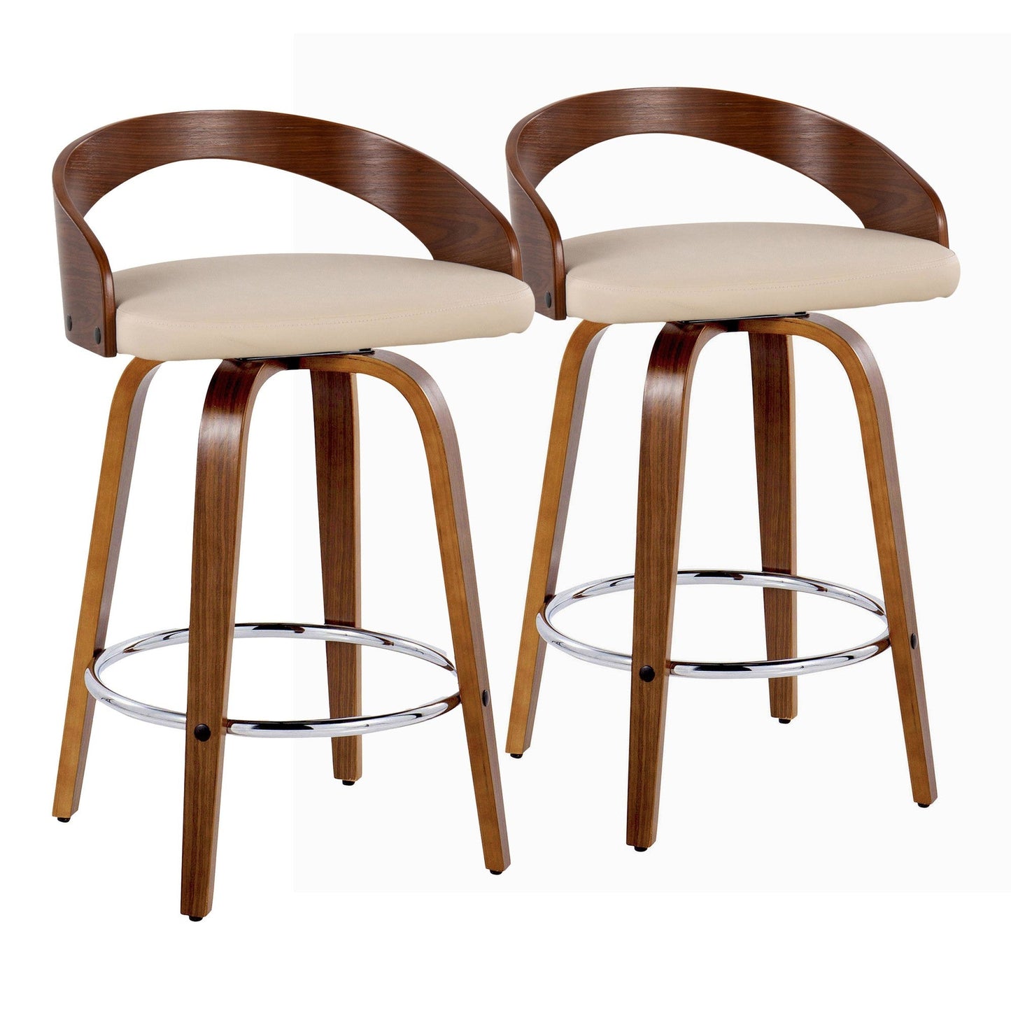 Majestic Office Furniture 26" Fixed-Height Counter Stool - Set of 2